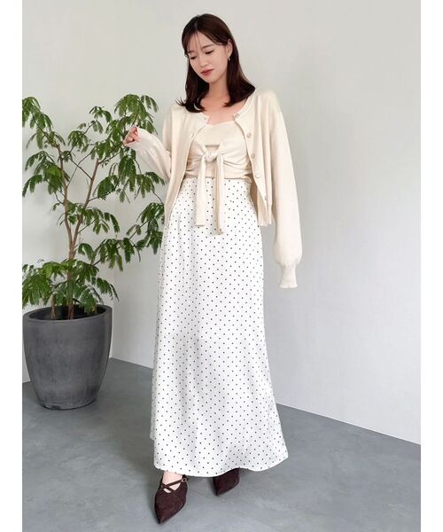 dazzlin（ダズリン）の「片結びニットビスチェ（キャミソール・レディース・パープル/オフホワイト/ブルー/その他1・FREE）」の22枚目の写真