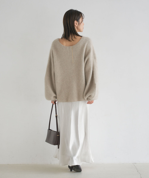 バイヤスサテンフレアスカート（スカート）｜NOBLE（ノーブル）の