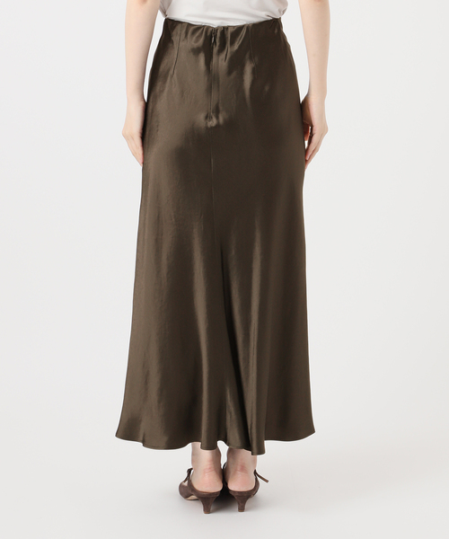 NOBLE バイヤスサテンフレアスカート バイヤスサテンフレアスカート（スカート）｜NOBLE（ノーブル）の