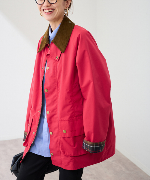 FRAMeWORK(フレームワーク)の「BARBOUR 別注BEAUFORTジャケット(その他アウター・レディース・ベージュ/ブラウン/レッド・SMALL/MEDIUM)」の11枚目の写真