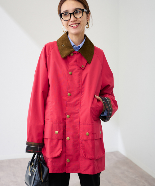 FRAMeWORK(フレームワーク)の「BARBOUR 別注BEAUFORTジャケット(その他アウター・レディース・ベージュ/ブラウン/レッド・SMALL/MEDIUM)」の13枚目の写真