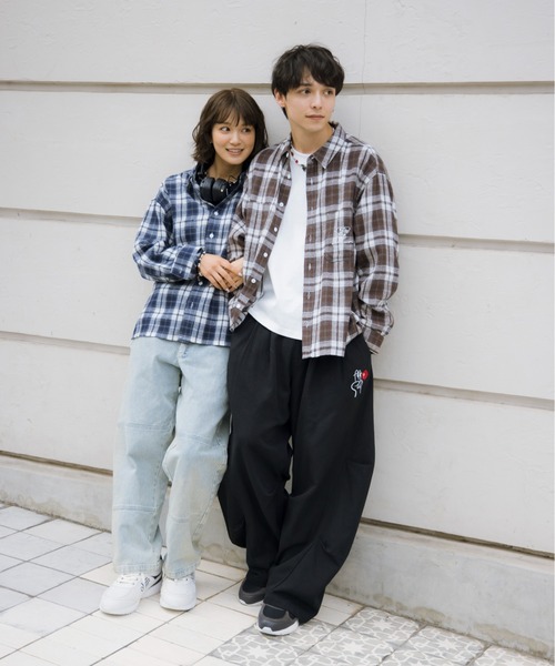 kaoyorinakami（カオヨリナカミ）の「cookieboy check shirts / クッキーボーイチェックシャツ（シャツ/ブラウス・メンズ・ブラウン/ネイビー・SMALL/MEDIUM/LARGE/X-LARGE）」の20枚目の写真