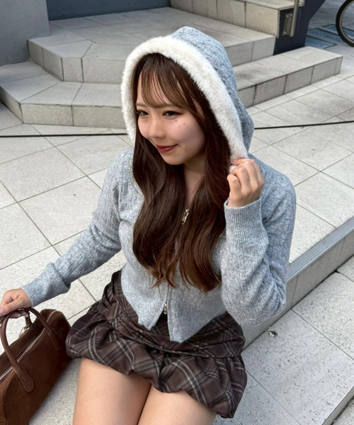 シマシマnecoブリーフィングパーカーフード付オリーブサイズS 選べる9色！柴犬いっぱい柄 背中切替フードジップパーカー パーカー