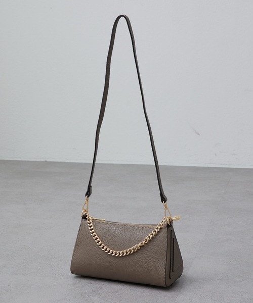 Lui's（ルイス）の「MILLELA FIRENZE / レザーショルダーバッグ（ショルダーバッグ・レディース・モカ/ブラック・FREE）」の2枚目の写真