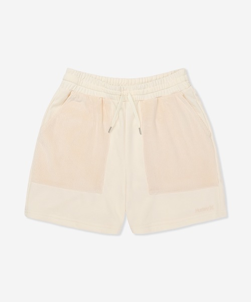 Hurley (ハーレー)の「【Hurley/ハーレー】レディーススウェットショーツ ドローコード付き ショートパンツ TERRY CDR SWITCHING SHORTS(その他パンツ・レディース・オフホワイト/ヘザーグレー/ブラック/マルーン・SMALL/LARGE/MEDIUM)」の1枚目の写真