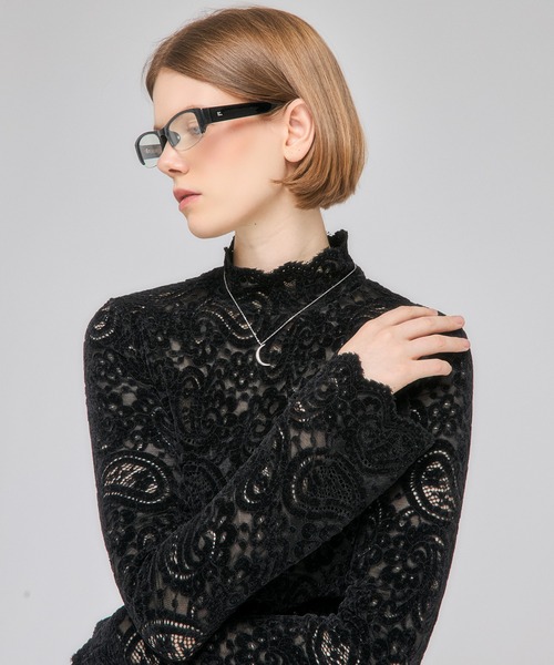 Nora Lily（ノラリリー）の「【Nora Lily】「elle」Fit Silhouette Lace One（ワンピース・レディース・ホワイト/ブラウン/ブラック・FREE）」の8枚目の写真