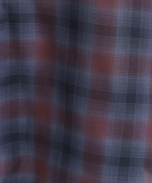 DRESKIP(ドレスキップ)の「【S-LL】きれいめカジュアルに チェック柄フリルブラウス(シャツ/ブラウス・レディース・アイボリー系1/ワイン系1/ダークブラウン系1・01/02/03/04)」の15枚目の写真