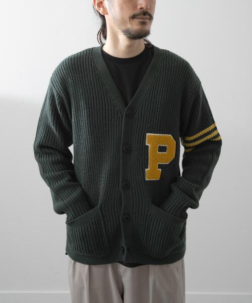 ITEMS URBANRESEARCH（アイテムズ アーバンリサーチ）の「ウール混サガラ刺繍カーディガン（カーディガン/ボレロ・メンズ・グリーン/ブラック・MEDIUM/LARGE）」の7枚目の写真