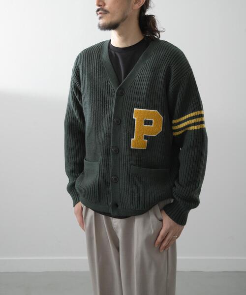 ITEMS URBANRESEARCH（アイテムズ アーバンリサーチ）の「ウール混サガラ刺繍カーディガン（カーディガン/ボレロ・メンズ・グリーン/ブラック・MEDIUM/LARGE）」の8枚目の写真