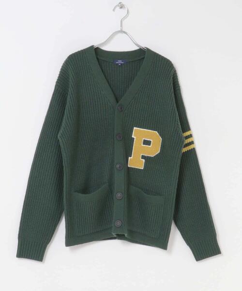ITEMS URBANRESEARCH（アイテムズ アーバンリサーチ）の「ウール混サガラ刺繍カーディガン（カーディガン/ボレロ・メンズ・グリーン/ブラック・MEDIUM/LARGE）」の11枚目の写真