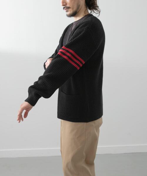 ITEMS URBANRESEARCH（アイテムズ アーバンリサーチ）の「ウール混サガラ刺繍カーディガン（カーディガン/ボレロ・メンズ・グリーン/ブラック・MEDIUM/LARGE）」の13枚目の写真