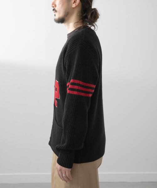 ITEMS URBANRESEARCH（アイテムズ アーバンリサーチ）の「ウール混サガラ刺繍カーディガン（カーディガン/ボレロ・メンズ・グリーン/ブラック・MEDIUM/LARGE）」の16枚目の写真
