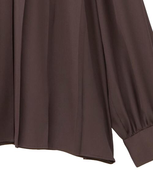 Tiara（ティアラ）の「ハイネックプリーツブラウス（シャツ/ブラウス・レディース・ホワイト/ボルドー/ブラウン・FREE）」の9枚目の写真