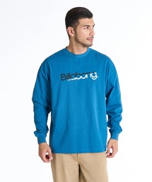 【直営店限定】BILLABONG メンズ スライスロゴ プリント ロンT 【2025年秋冬モデル】/ビラボンフロントロゴプリント長袖ロンT