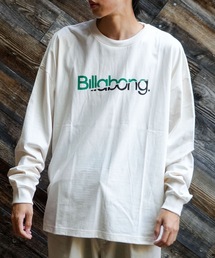【直営店限定】BILLABONG メンズ スライスロゴ プリント ロンT 【2025年秋冬モデル】/ビラボンフロントロゴプリント長袖ロンT