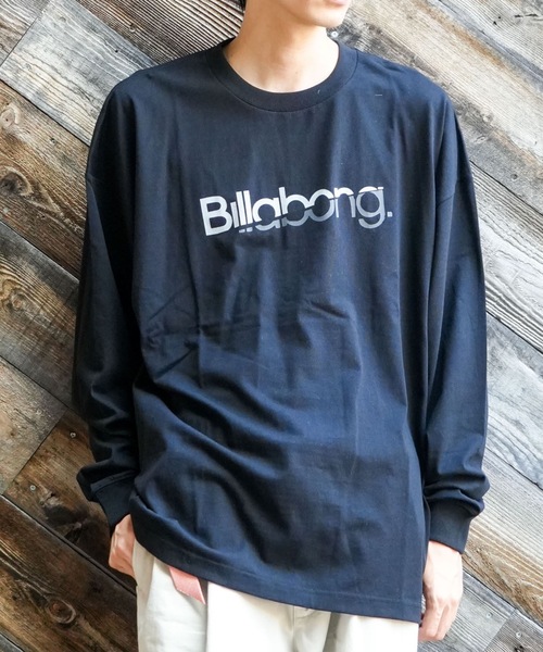 BILLABONG（ビラボン）の「【直営店限定】BILLABONG メンズ スライスロゴ プリント ロンＴ 【2025年秋冬モデル】/ビラボンフロントロゴプリント長袖ロンT（Tシャツ/カットソー・メンズ・クリーム/ブラック/ブルー系その他/ホワイト・SMALL/LARGE/X-LARGE/MEDIUM）」の3枚目の写真