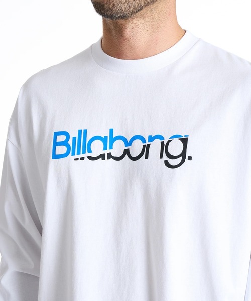 BILLABONG（ビラボン）の「【直営店限定】BILLABONG メンズ スライスロゴ プリント ロンＴ 【2025年秋冬モデル】/ビラボンフロントロゴプリント長袖ロンT（Tシャツ/カットソー・メンズ・クリーム/ブラック/ブルー系その他/ホワイト・SMALL/LARGE/X-LARGE/MEDIUM）」の6枚目の写真