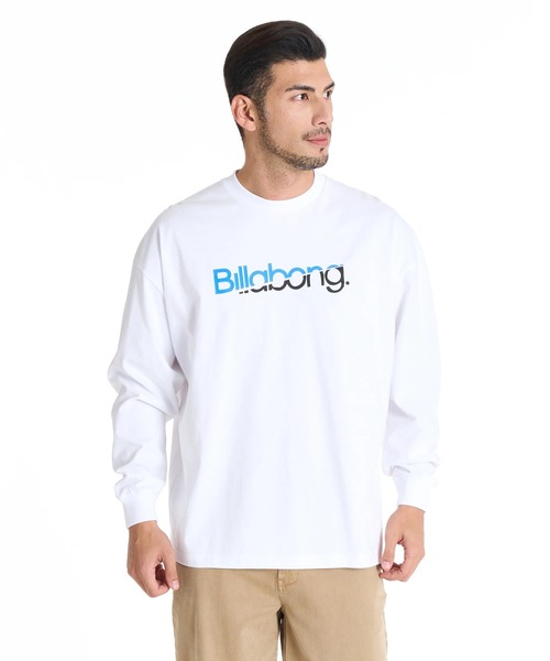BILLABONG（ビラボン）の「【直営店限定】BILLABONG メンズ スライスロゴ プリント ロンＴ 【2025年秋冬モデル】/ビラボンフロントロゴプリント長袖ロンT（Tシャツ/カットソー・メンズ・クリーム/ブラック/ブルー系その他/ホワイト・SMALL/LARGE/X-LARGE/MEDIUM）」の21枚目の写真