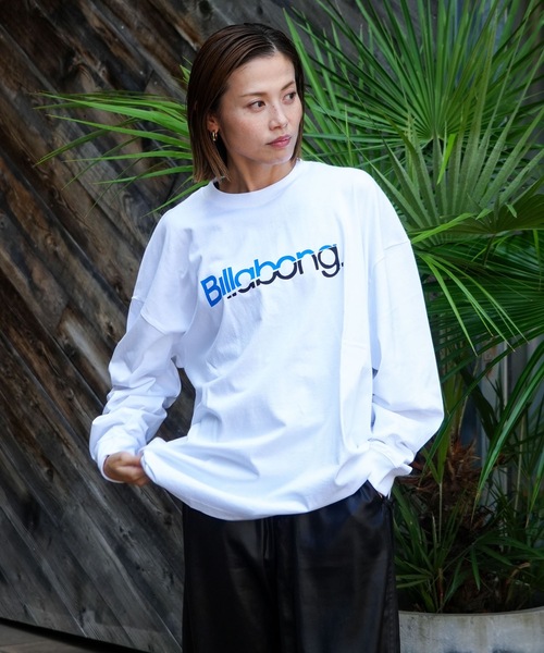 BILLABONG（ビラボン）の「【直営店限定】BILLABONG メンズ スライスロゴ プリント ロンＴ 【2025年秋冬モデル】/ビラボンフロントロゴプリント長袖ロンT（Tシャツ/カットソー・メンズ・クリーム/ブラック/ブルー系その他/ホワイト・SMALL/LARGE/X-LARGE/MEDIUM）」の18枚目の写真