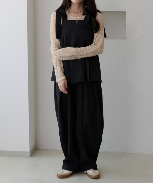 apres jour clair(アプレジュールクレア)の「【apres jour clair】袖ボタンレーストップス(Tシャツ/カットソー・レディース・アイボリー/ブラウン系その他/ベージュ・X-LARGE/フリー)」の21枚目の写真