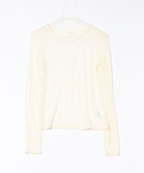 apres jour clair(アプレジュールクレア)の「【apres jour clair】袖ボタンレーストップス(Tシャツ/カットソー・レディース・アイボリー/ブラウン系その他/ベージュ・X-LARGE/フリー)」の14枚目の写真