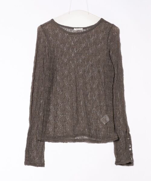 apres jour clair(アプレジュールクレア)の「【apres jour clair】袖ボタンレーストップス(Tシャツ/カットソー・レディース・アイボリー/ブラウン系その他/ベージュ・X-LARGE/フリー)」の15枚目の写真