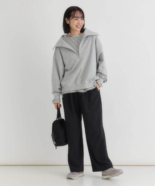 Right-on（ライトオン）の「HONEYSUCKLE ROSE(ハニーサックルローズ)【レディース】【「楽」して「ちゃんと見え」が一番使える！】TRイージーパンツ（その他パンツ・レディース・グレー/ブラック・S/L/M）」の17枚目の写真