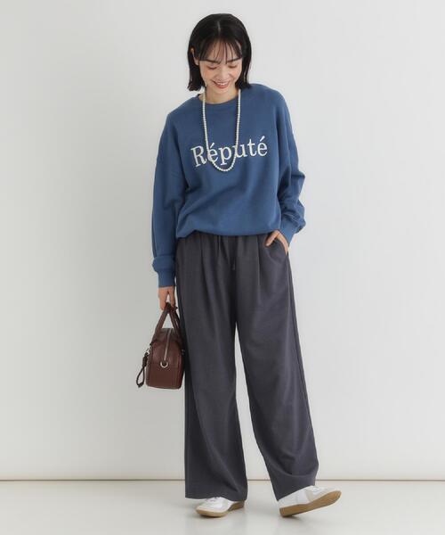 Right-on（ライトオン）の「HONEYSUCKLE ROSE(ハニーサックルローズ)【レディース】【「楽」して「ちゃんと見え」が一番使える！】TRイージーパンツ（その他パンツ・レディース・グレー/ブラック・S/L/M）」の4枚目の写真