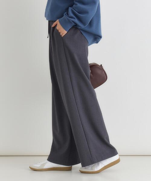 Right-on（ライトオン）の「HONEYSUCKLE ROSE(ハニーサックルローズ)【レディース】【「楽」して「ちゃんと見え」が一番使える！】TRイージーパンツ（その他パンツ・レディース・グレー/ブラック・S/L/M）」の9枚目の写真