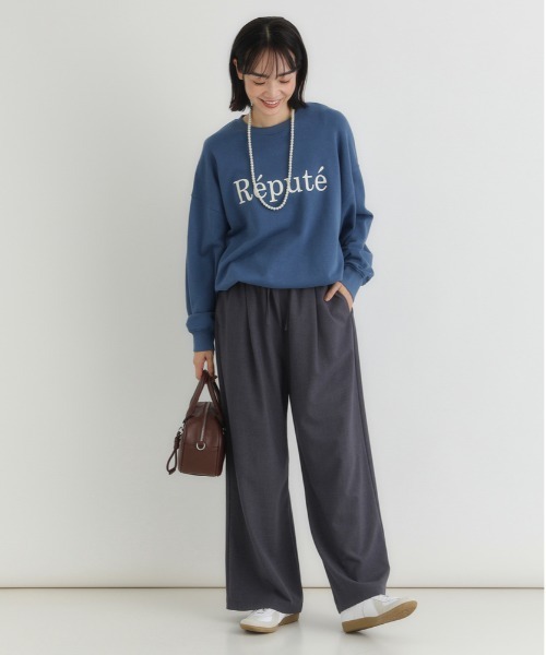 Right-on（ライトオン）の「【HONEYSUCKLE ROSE】【｢楽｣して｢ちゃんと見え｣が一番使える！】TRイージーパンツ(ウエストゴム・ストレッチ・秋カラー・体型を拾いにくい)（その他パンツ・レディース・グレー/ブラック・S/L/M）」の16枚目の写真