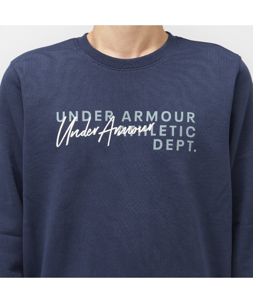 UNDER ARMOUR（アンダーアーマー）の「アンダーアーマー  UAエッセンシャル テリー ノベルティ クルー（スウェット・メンズ・ネイビー/ライトグレー・S/M/L/LL/3L）」の3枚目の写真