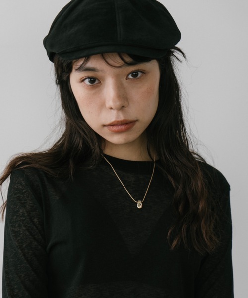 DRWCYS（ドロシーズ）の「スウェードライクハンチング（ハンチング/ベレー帽・レディース・ブラウン/ブラック・FREE）」の3枚目の写真