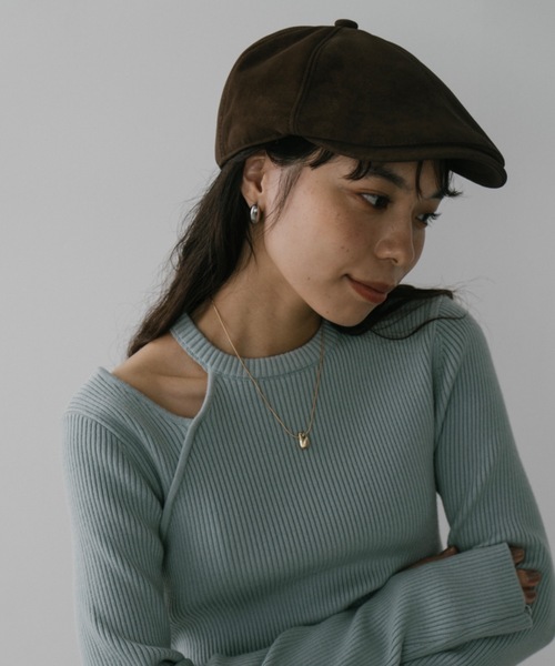 DRWCYS（ドロシーズ）の「スウェードライクハンチング（ハンチング/ベレー帽・レディース・ブラウン/ブラック・FREE）」の13枚目の写真