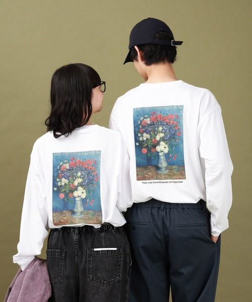 GLOBAL WORK（グローバルワーク）の「ATELIER GLOBAL WORK/長袖Tシャツ/591533（Tシャツ/カットソー・メンズ・ブラック/ブラック系1/ブラック系/ホワイト系3/ホワイト系2/ホワイト系1・SMALL/MEDIUM/LARGE）」の2枚目の写真