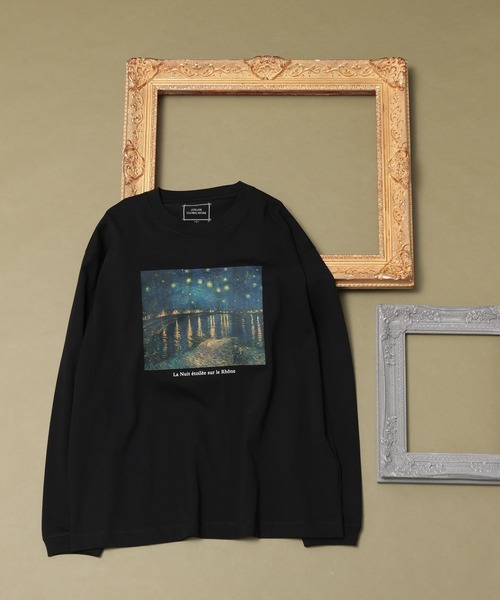 GLOBAL WORK（グローバルワーク）の「ATELIER GLOBAL WORK/長袖Tシャツ/591533（Tシャツ/カットソー・メンズ・ブラック/ブラック系1/ブラック系/ホワイト系3/ホワイト系2/ホワイト系1・SMALL/MEDIUM/LARGE）」の7枚目の写真