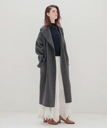 DRESSLAVE（ドレスレイブ）の「beaver W collar rever long coat(ビーバーWカラーリバーロングコート)（その他アウター）」