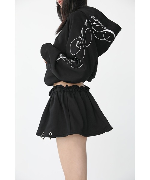 Heart Tattoo(ハートタトゥー)の「pierce sweat skirt / ピアススウェットスカート(スカート・レディース・グレー/ブラック・FREE)」の7枚目の写真