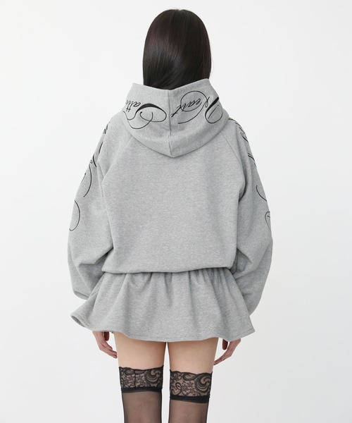 Heart Tattoo(ハートタトゥー)の「pierce sweat skirt / ピアススウェットスカート(スカート・レディース・グレー/ブラック・FREE)」の22枚目の写真