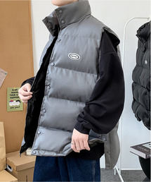 FVLMEN（フルメン）の「【neos】ビッグシルエット ワンポイント サイドボタン 中綿 ベスト（ダウンベスト）」