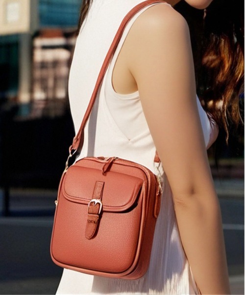 Burner(バーナー)の「【OKUOKU 0909】ミニショルダーバッグ oku-bag-37-38【GBT】(ショルダーバッグ・レディース・ネイビー/グリーン/ブラウン/グレー/ワイン/ブラック・FREE)」の3枚目の写真