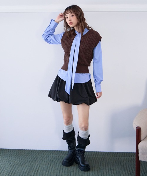 archives（アルシーヴ）の「２ｗａｙロングブーツ（ブーツ・レディース・ブラック/ブラウン・MEDIUM/LARGE）」の8枚目の写真