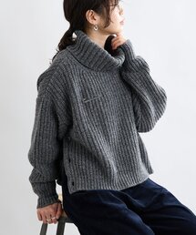 タートルネック ポンチョ ニット/セーター」に該当する