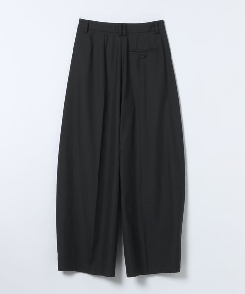 JEANASIS（ジーナシス）の「センタープレスコクーンパンツ/600724（スラックス・レディース・モカ/ブラック/オフホワイト/ブラック系・MEDIUM/SMALL）」の12枚目の写真