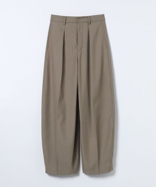 JEANASIS（ジーナシス）の「センタープレスコクーンパンツ/600724（スラックス・レディース・モカ/ブラック/オフホワイト/ブラック系・MEDIUM/SMALL）」の5枚目の写真