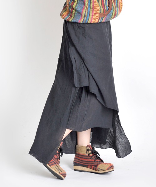 MARAI(マーライ)の「アシンメトリーロングスカート(スカート・レディース・ホワイト・FREE)」の3枚目の写真