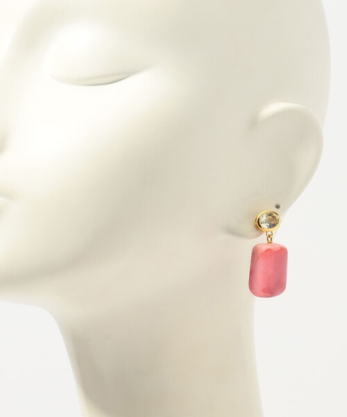 lizzie fortunato jewels(リジーフォルトゥナート)の「Lizzie Fortunato ROSADO ピアス(ピアス(両耳用)・レディース・ピンク系その他・FREE)」の5枚目の写真