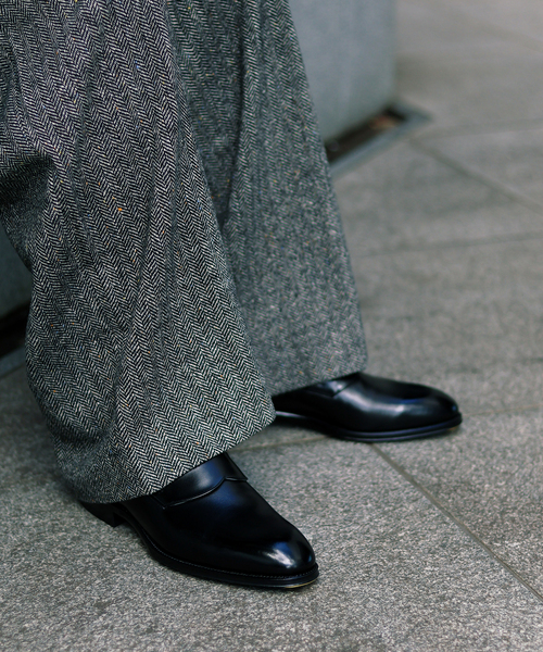 セール】m's braque (エムズ ブラック) TUCK WIDE BUGGY パンツ(へ