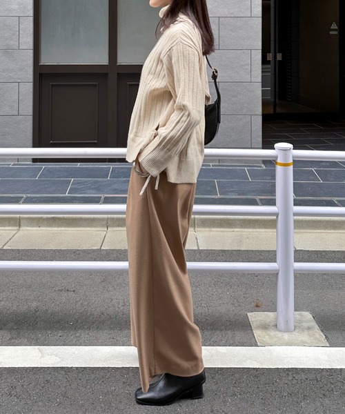 両面起毛タックワイドパンツ（その他パンツ）｜DOUX ARCHIVES（ドゥ