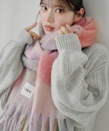 Chico(チコ)のボリュームチェックストール/マフラー(マフラー)