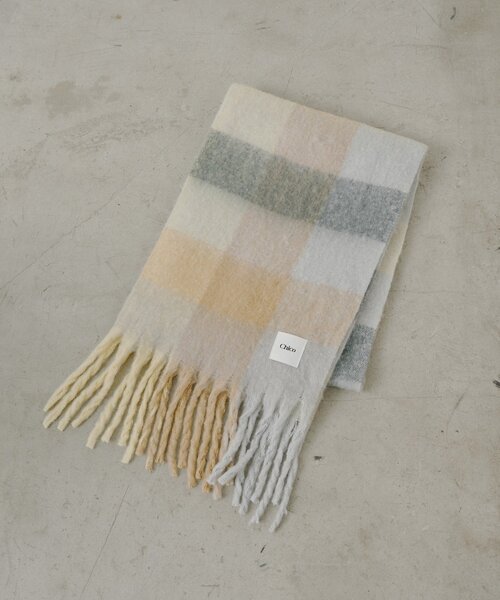 Chico（チコ）の「ボリュームチェックストール/マフラー（マフラー